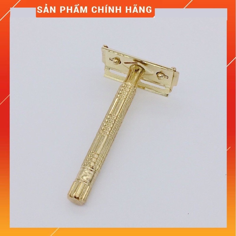 Bàn cạo râu inox mạ vàng cổ điển