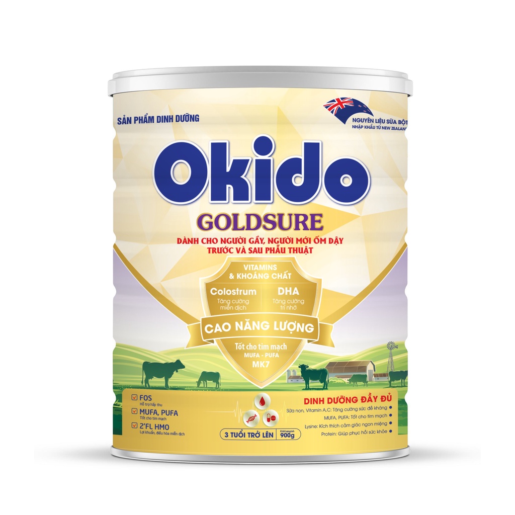 Sữa bột Okido Goldsure hộp 900g