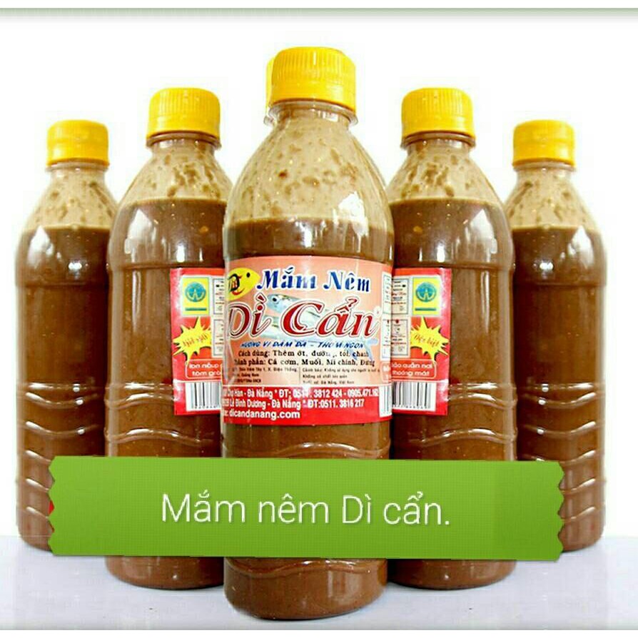 [Date mới] MẮM NÊM DÌ CẨN ĐÀ NẴNG THƠM NGON CHAI 500ml