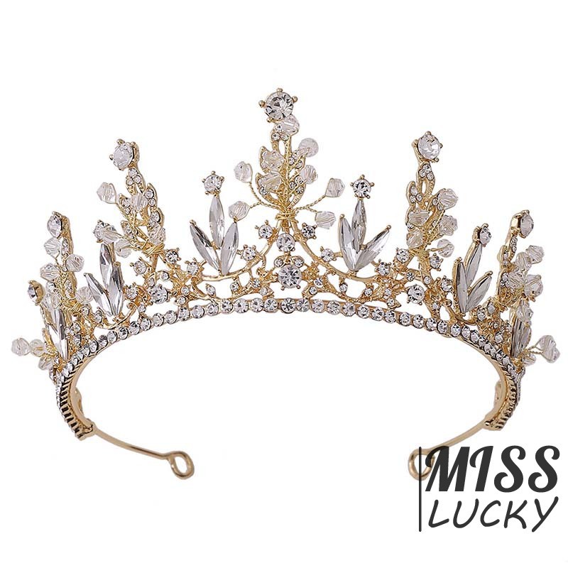 Cài Tóc Hình Vương Miện Đính Đá Sang Trọng Cho Nữ