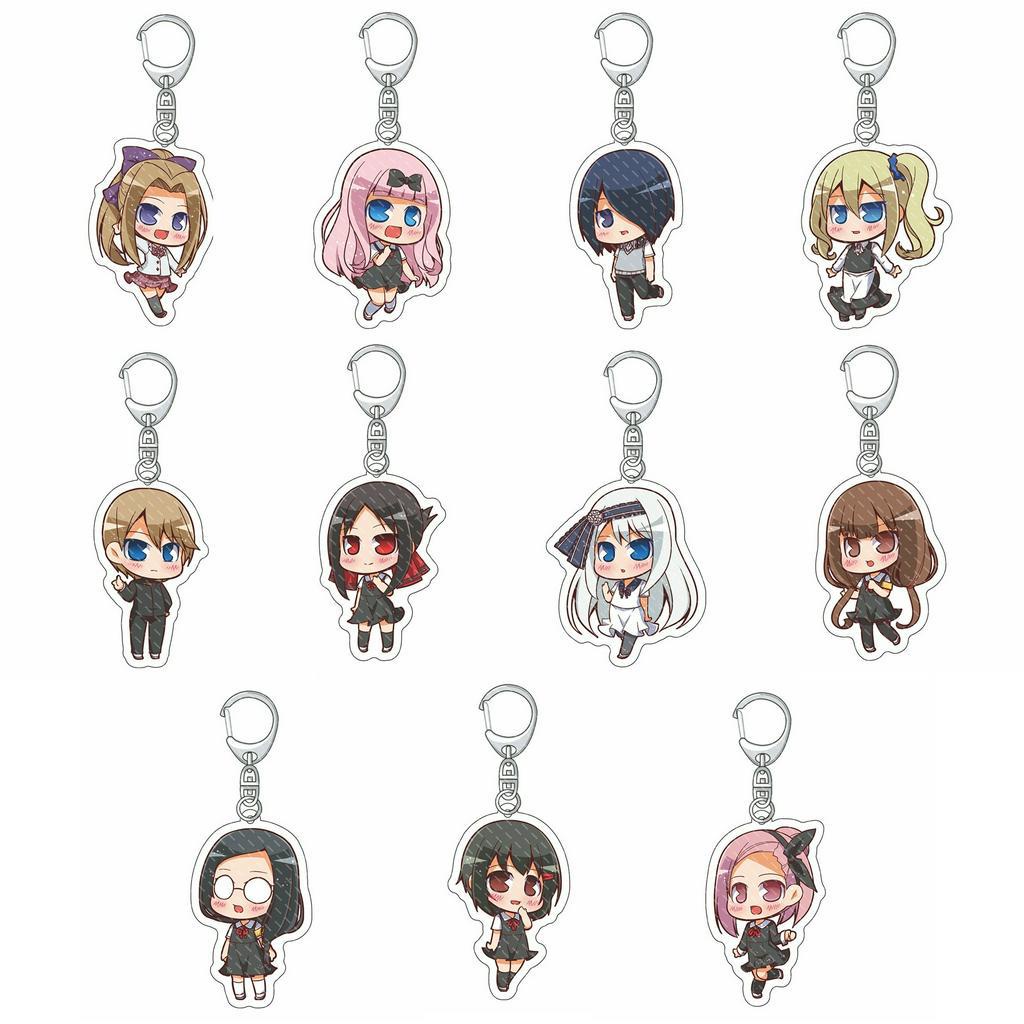 Móc khóa Kaguya-sama LOVE IS WAR CUỘC CHIẾN TỎ TÌNH ver ĐỒNg PHỤC keyring in hình anime chibi mica acrylic xinh xắn