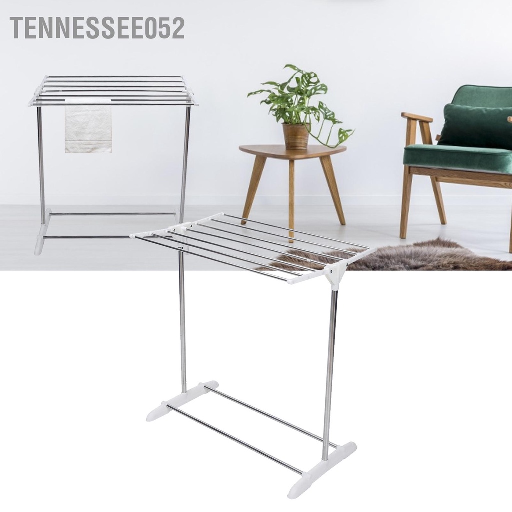 [Hàng Sẵn] Giá phơi quần áo - Thanh treo khăn bằng thép không gỉ gấp gọn cho ban công nhà【Tennessee052】