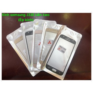 Kính Samsung J330 liền keo (ép kính)
