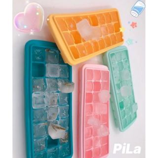 Khay Thạch Rau Câu Vuông 21 Viên, Khay Đá Viên