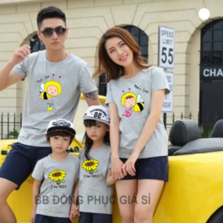 Áo thun gia đình ong vànv