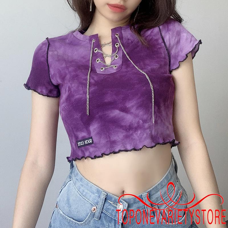 Áo Kiểu Lửng Tay Ngắn Thời Trang Dành Cho Nữ | BigBuy360 - bigbuy360.vn