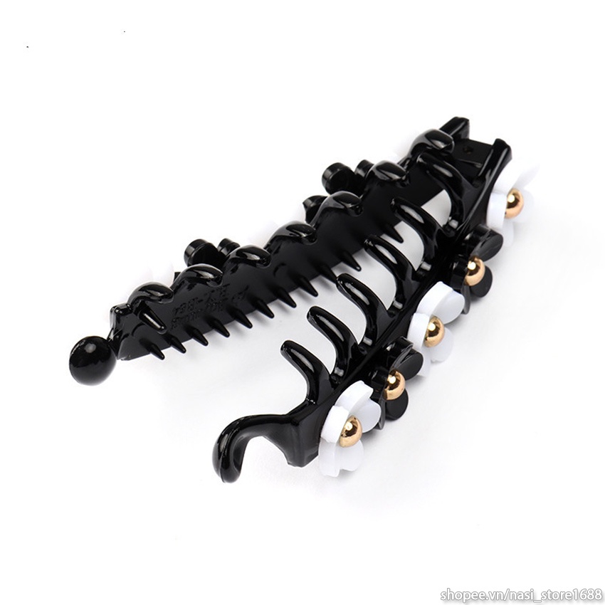 Kẹp tóc nữ Hàn Quốc gắn hoa xinh xắn dễ thương - kẹp dọc - NASI Store