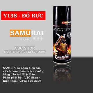 Chai sơn xịt sơn lót xe máy cao cấp SAMURAI