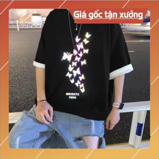 Áo Thun Nam Phản Quang In hình Con Bướm 2, áo chất, đi đêm, đi phượt bao ngầu, nhìn đã mắt giá tận xưởng