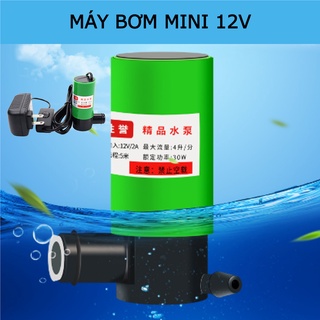 Máy bơm nước mini 12v 5M 30W dùng cho máy cắt rãnh tường, thay nước bể cá