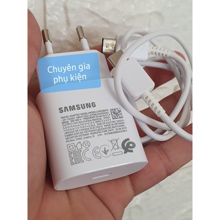 Bộ nhanh samsung note 10 l note 10 plus 25w đầu ra type c l hàng chính hãng