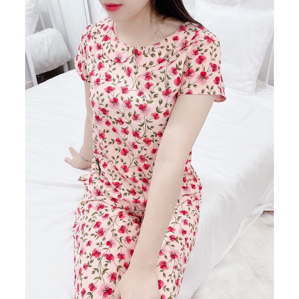 [Bộ nhí lụa cổ sen] chất mềm mại, nhẹ nhàng, thoáng mát, đủ size theo số đo