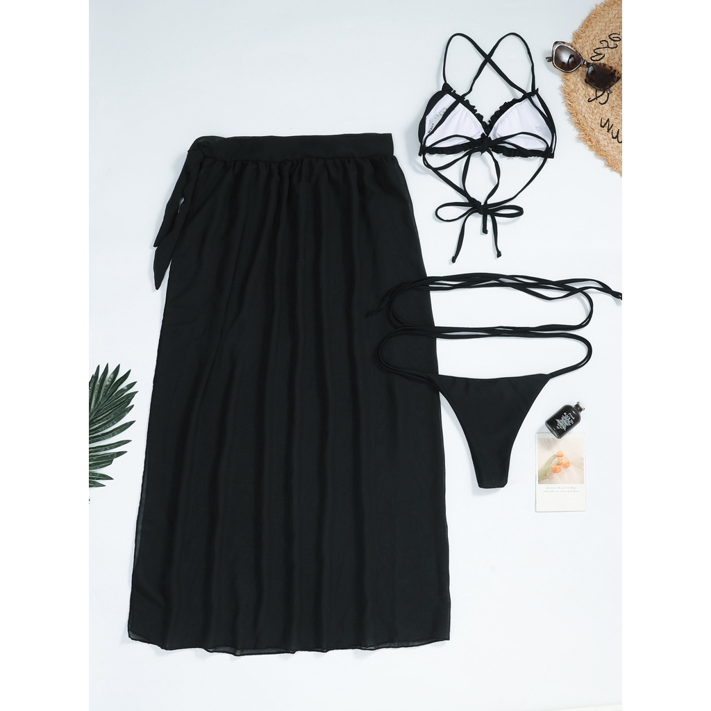 Bikini ba mảnh màu đỏ rượu vang
 | BigBuy360 - bigbuy360.vn