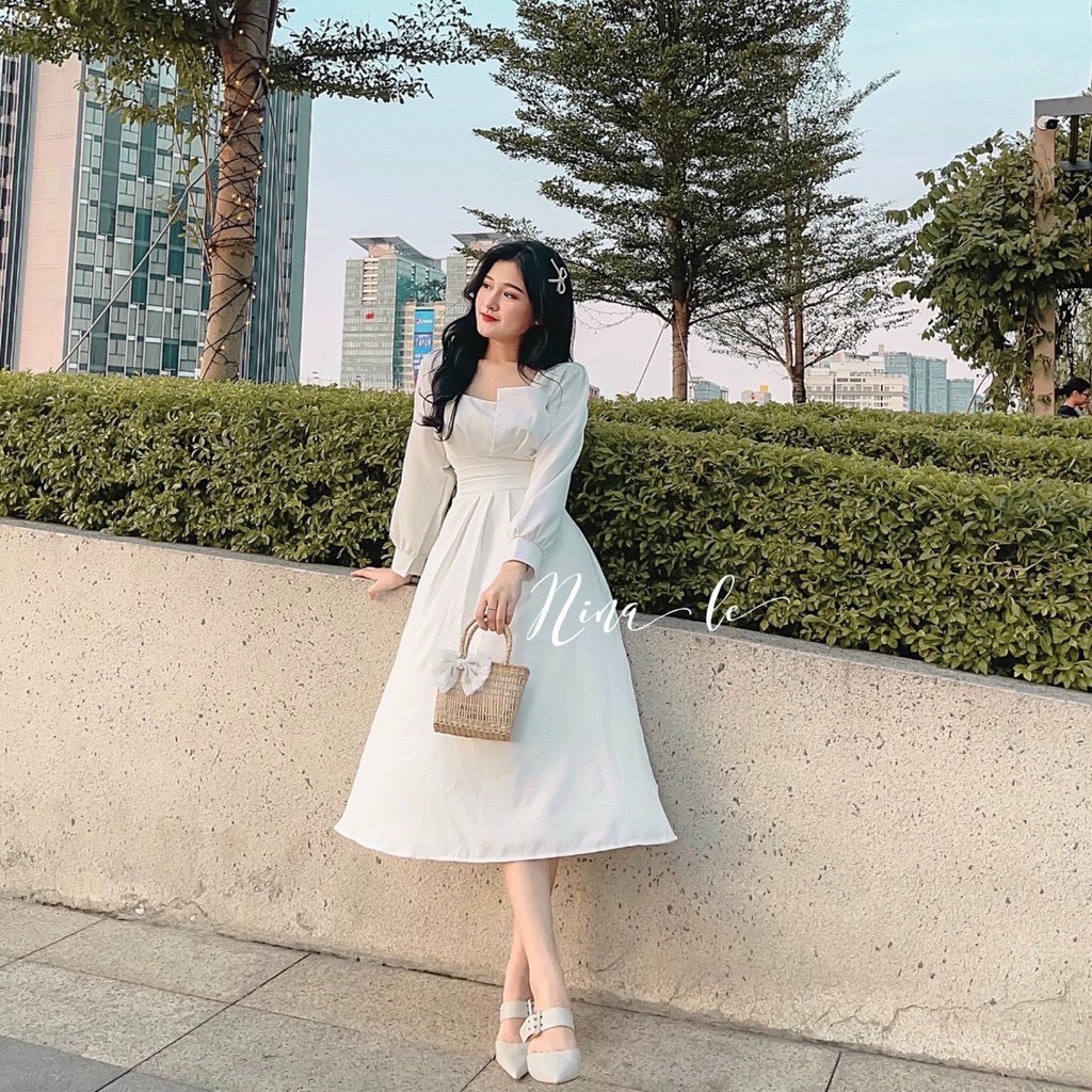 HÀNG CAO CẤP LOẠI 1-FREESHIP-Váy trắng dự tiệc sang trong-đầm trắng chụp hình cưới,đi du lịch siêu xinh-min.house86 | BigBuy360 - bigbuy360.vn