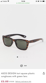 Order kính Asos hãng ASOS DESIGN