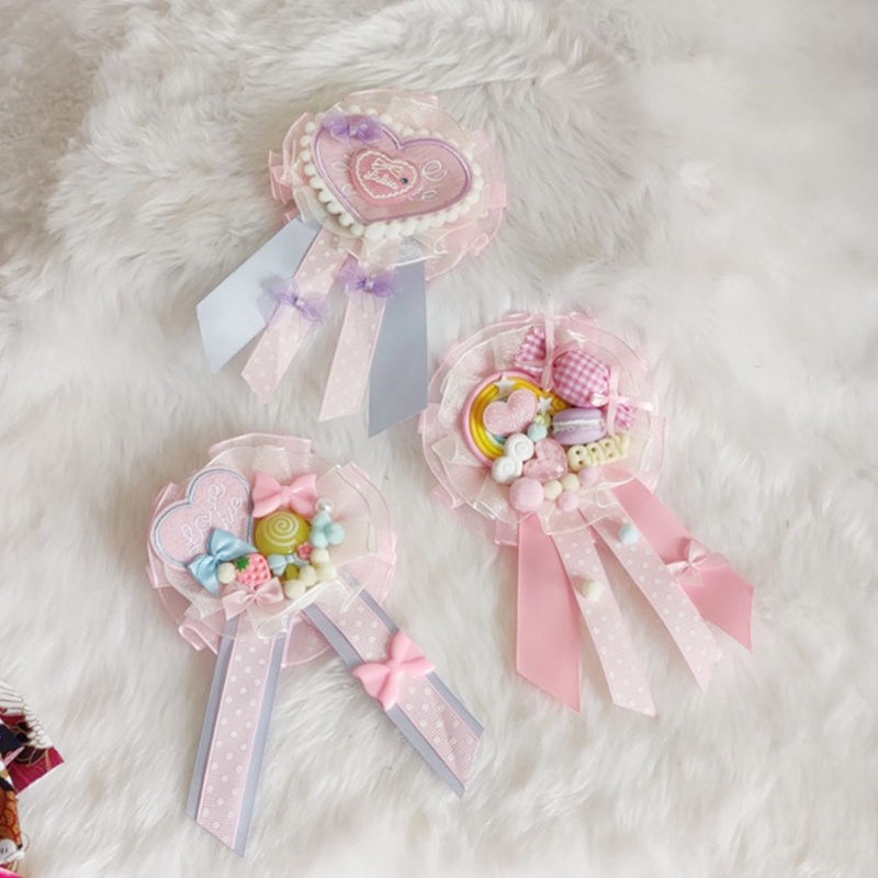 Kẹp Tóc Hình Nơ / Bông Hoa Dễ Thương Chống Trượt 2 Trong 1