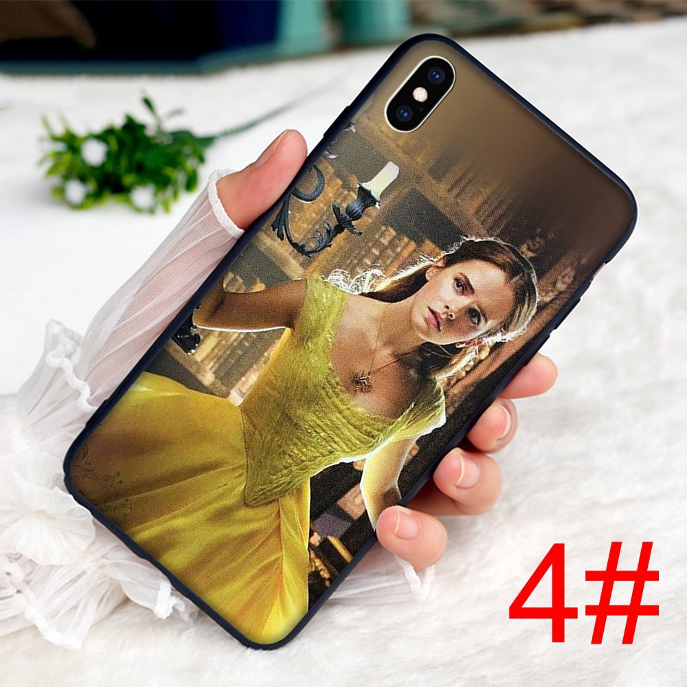 Ốp điện thoại mềm họa tiết Beauty and The Beast cho iPhone 8 7 6 6S 5 5S SE Plus X XS Max