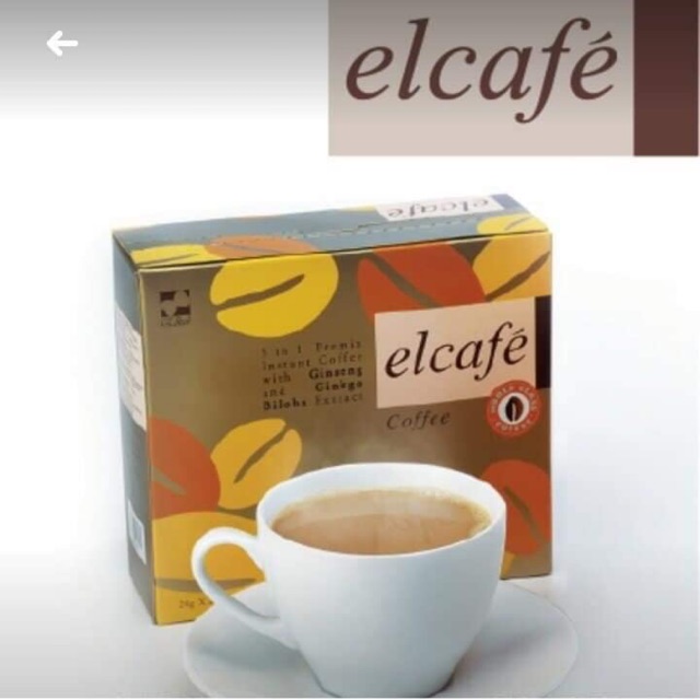 1 hộp cà phê hòa tan Elken ElCafe (No Trans Fat) bổ sung nhân sâm, bạch quả