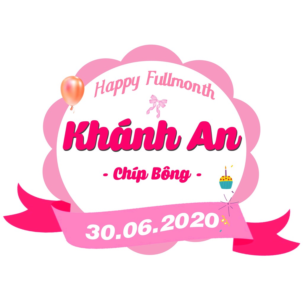 Banner sinh nhật bảng tên sinh nhật cho bé trai bé gái- Trang trí sinh nhật thôi nôi đầy tháng