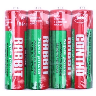 Vỉ 4 Viên Pin Con Thỏ AA (Vỉ 4 Viên)