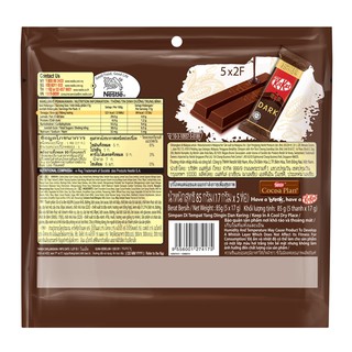 SOCOLA KITKAT DARK GÓI 5 THANH 2F - 5 x 17G