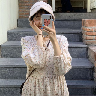 (ORDER) Váy Babydoll hoa nhí Vintage Hàn Quốc
