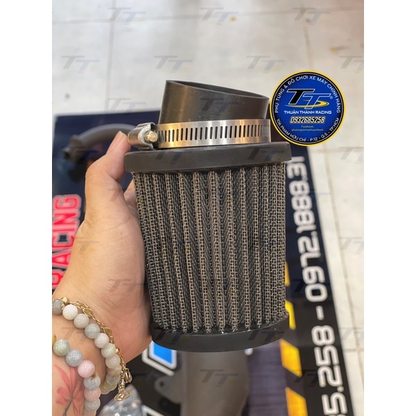 Pô e trụ lưới thép bình xăng họng 28mm