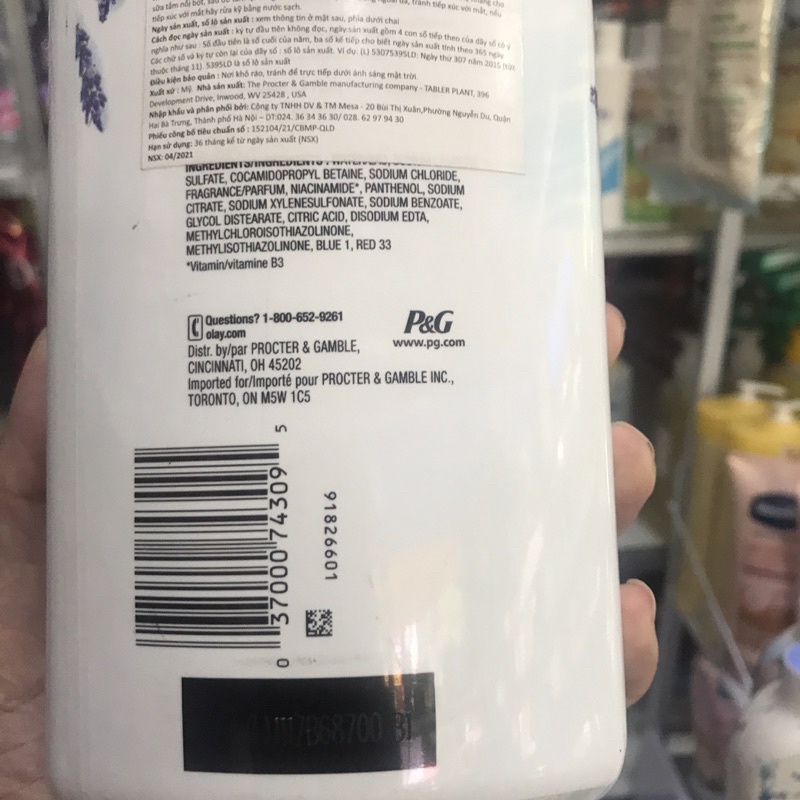 Sữa Tắm Olay Hương Lavender 887ml