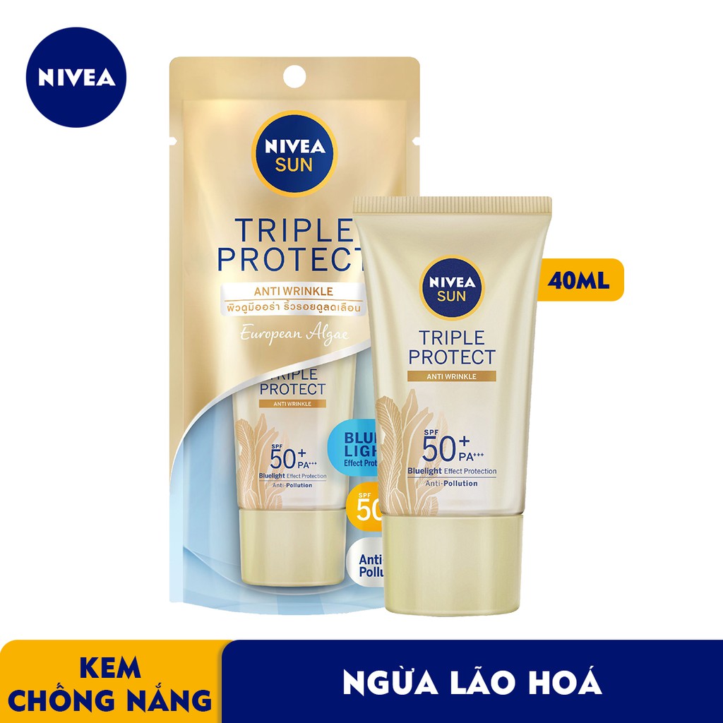 Kem Chống Nắng Dưỡng Da NIVEA SUN Triple Protect - 40ml