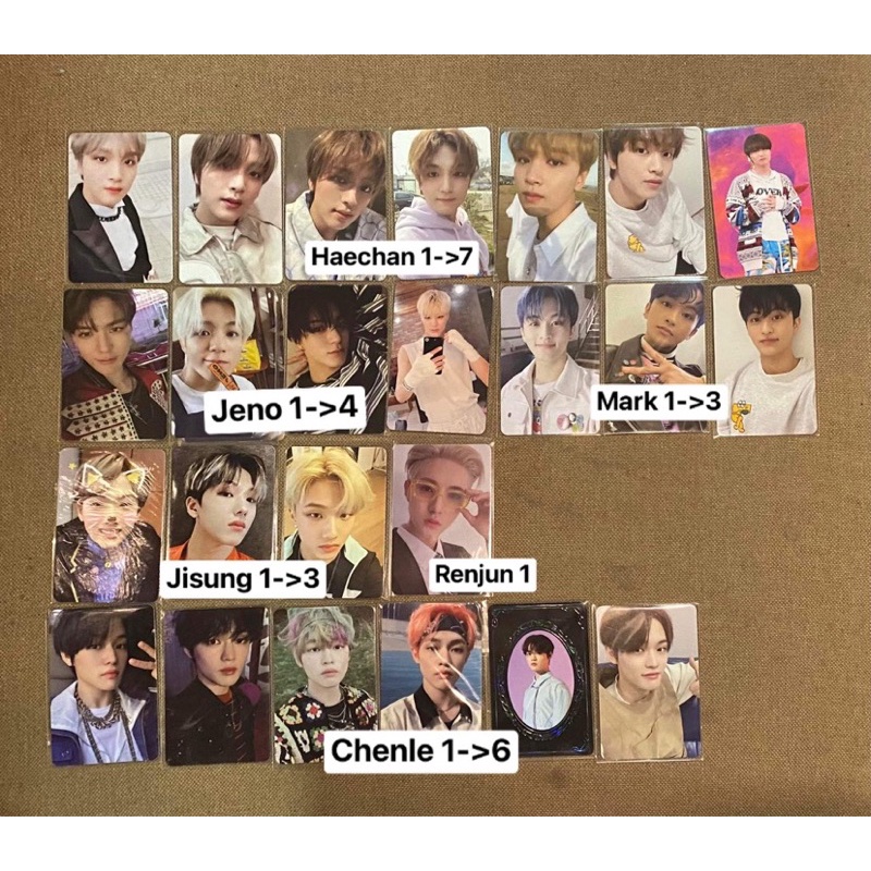 bộ ảnh card NCT thanh lý