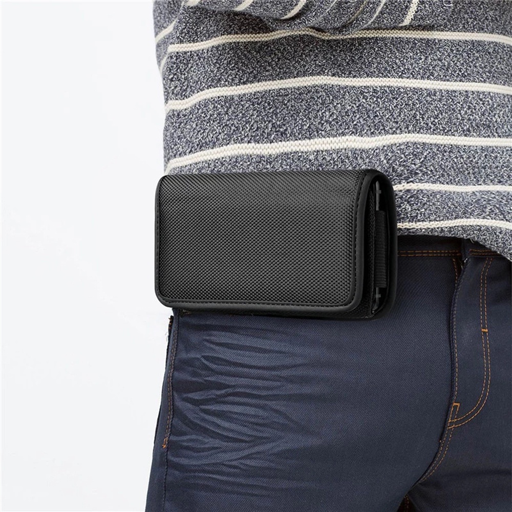Túi đựng điện thoại 3.5-6.3inch thiết kế kẹp thắt lưng tiện dụng cho Samsung