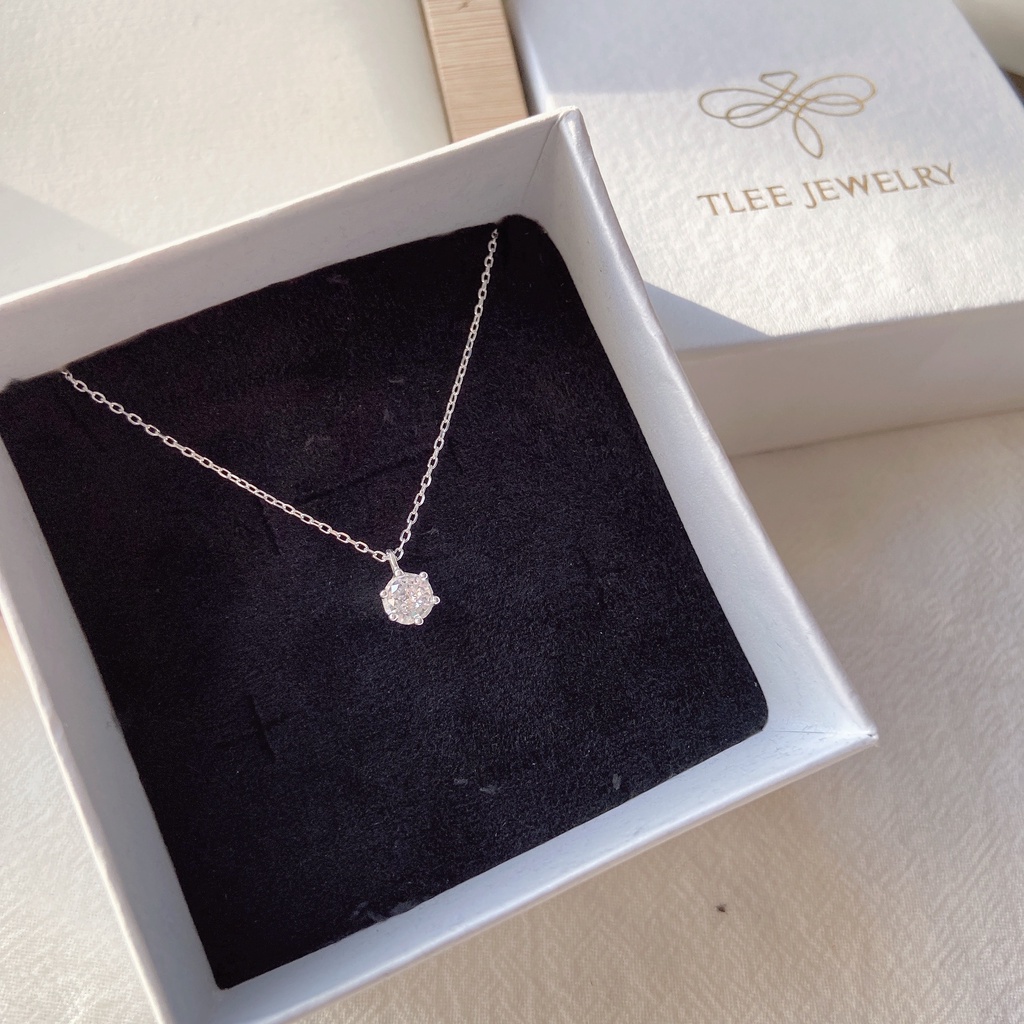 Dây chuyền bạc nữ TLEE mẫu Stone Princess TleeJewelry D0211