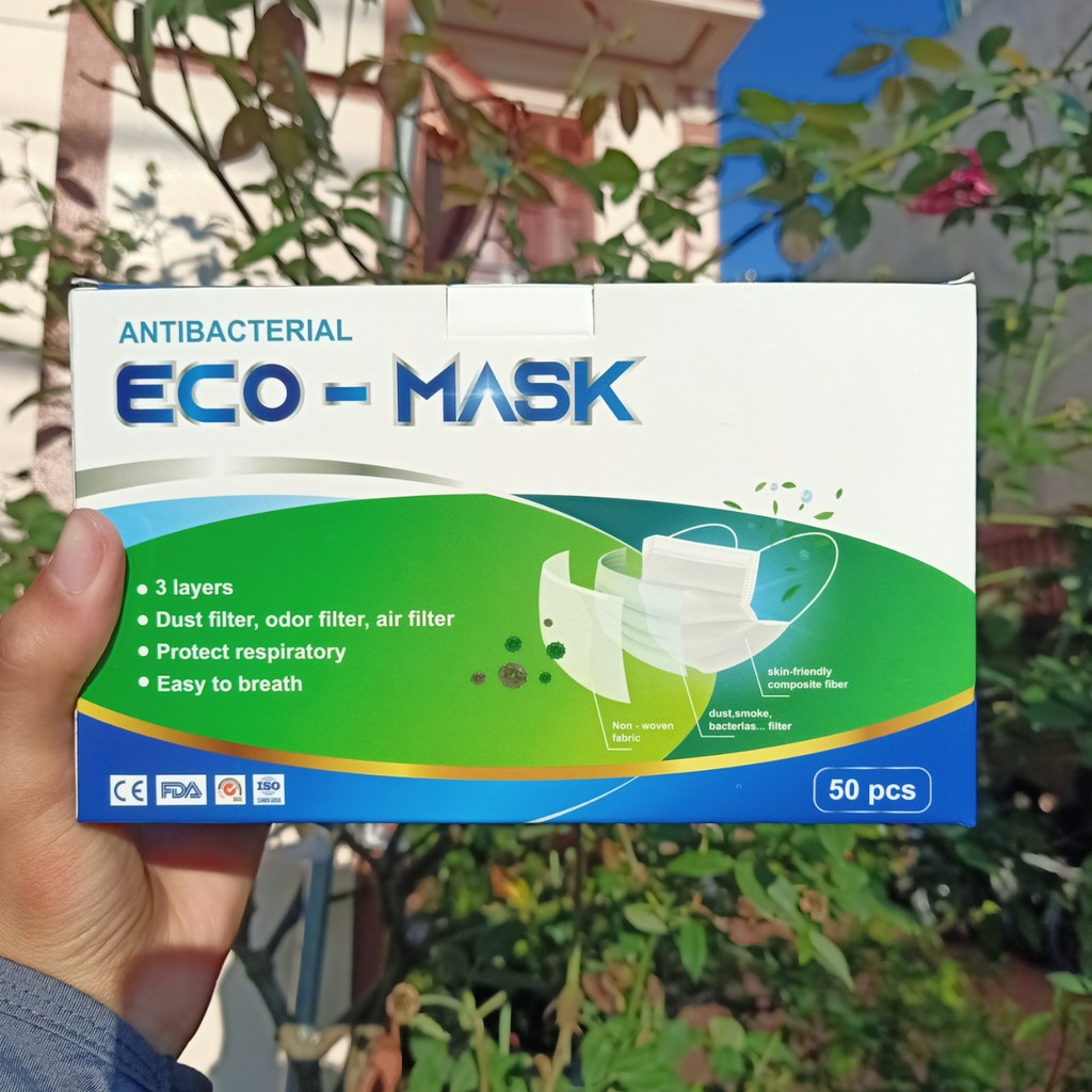 Hộp Khẩu Trang Y Tế 50 Cái 4 Lớp Kháng Khuẩn Chống Bụi ( 3 màu : Xanh , Xám , Trắng ) | BigBuy360 - bigbuy360.vn