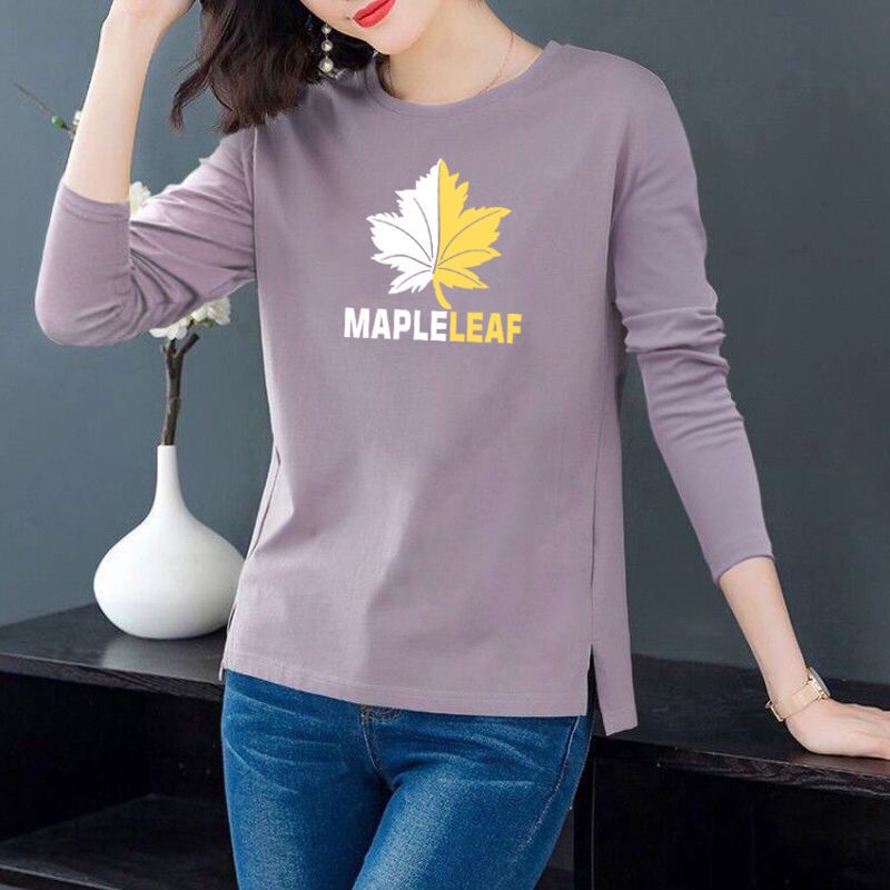 Áo thun nữ dài tay cổ tròn thời trang