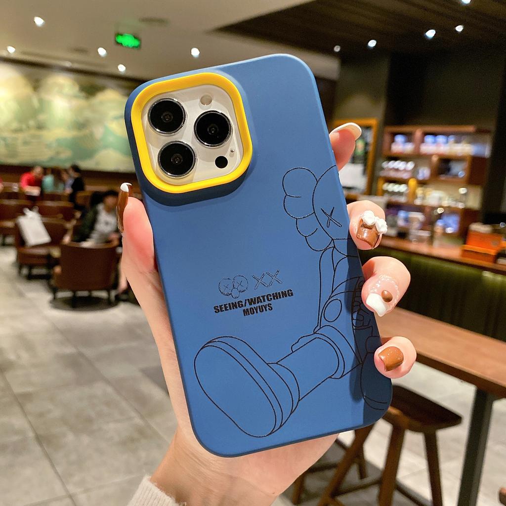Ốp điện thoại viền 3 trong 1 in hình Sesame Street cho IPhone 13 12 11 7Plus X Xs Max XR