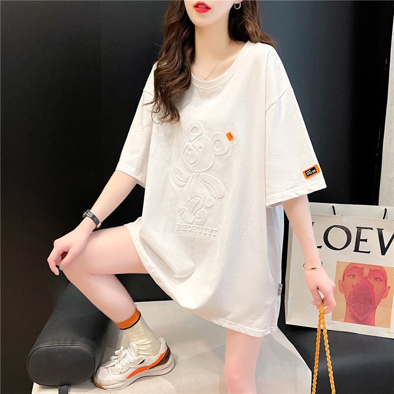 Áo Thun Tay Ngắn Dáng Rộng In Hình 3d Thời Trang Mùa Hè Phong Cách Hàn Quốc 2021 | BigBuy360 - bigbuy360.vn