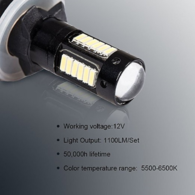 Bộ 2 ĐèN Led ChốNg Sương Mù Ban NgàY H27 881 880 DRL 12V 4014 - MàU Xanh Dương Cho Xe Hơi