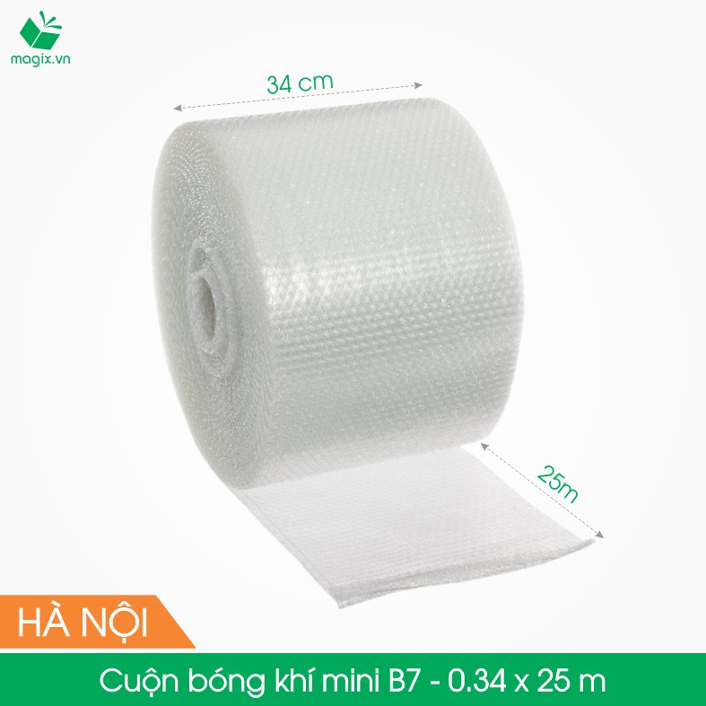 B7 - 34cm x 25m - Cuộn bóng khí - Xốp hơi - đóng hàng - gói hàng