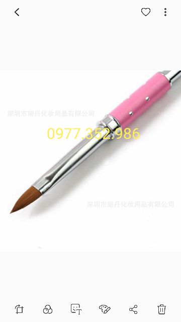 Cọ đắp hoa móng bột số 8