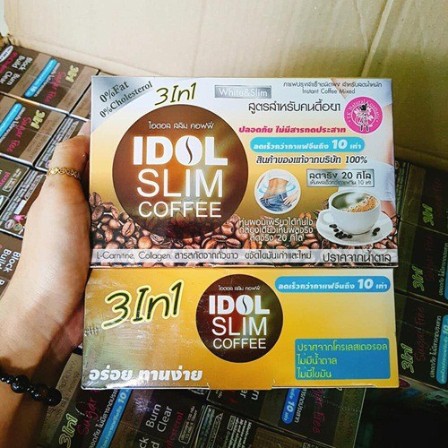 [CHÍNH HÃNG] Cafe Idol Slim Coffee Chính Hãng Thái Lan, Cà Phê Giảm Cân Hiệu Quả, Thách Thức Mọi Cơ Địa