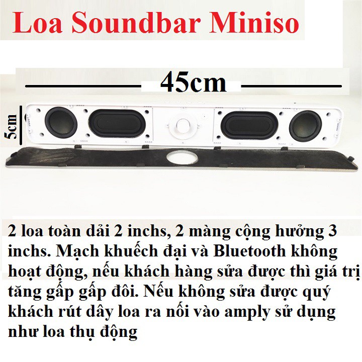 1 cái Loa thanh Soundbar giải phóng tồn kho các loại