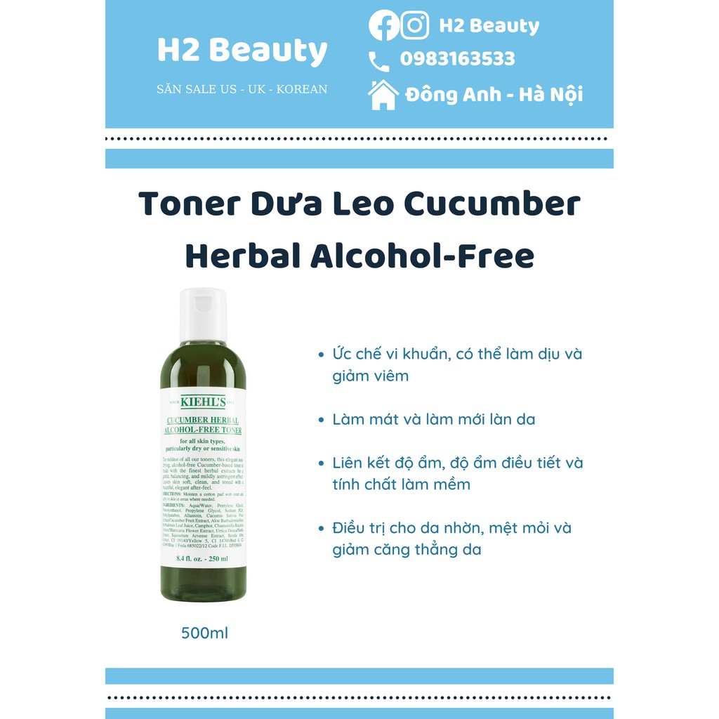 Toner dưa leo ki...eh...ls 500ml