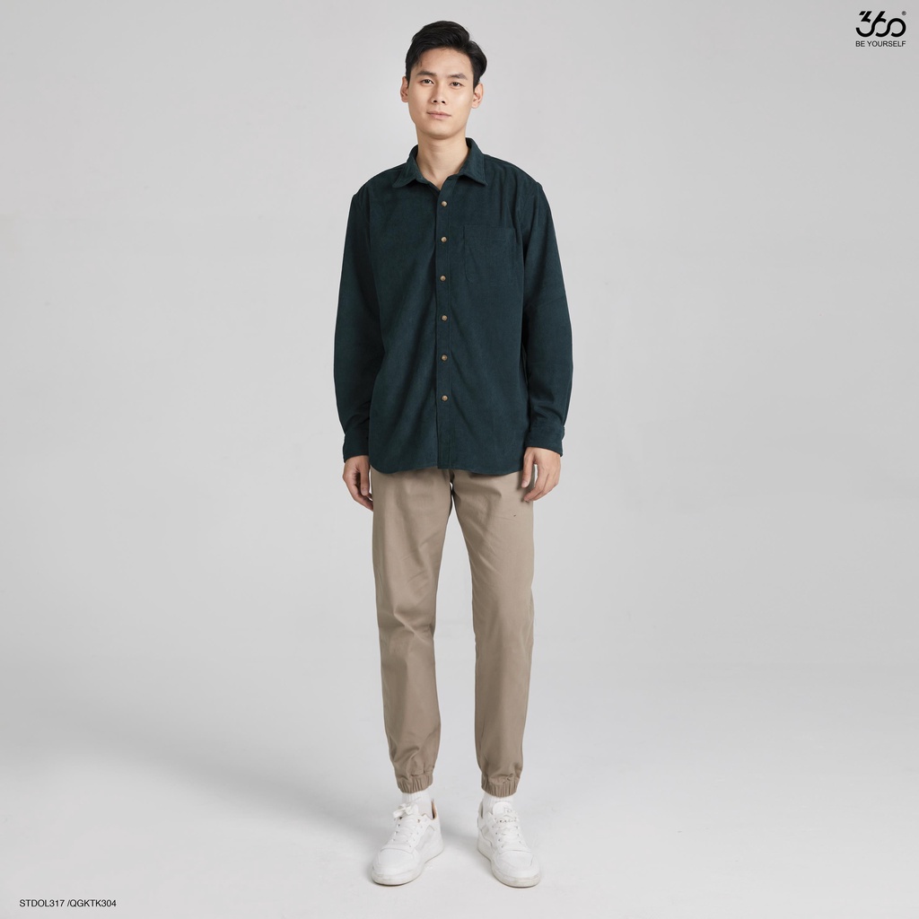 Quần jogger nam chất liệu kaki  trẻ trung thương hiệu 360 Boutique - QGKTK304