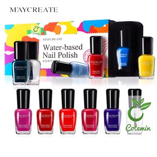 Sơn móng tay MAYCREATE set 6 chai sơn lột