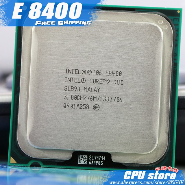 CPU E8400. 3.0Ghz. 6M. 1333. socket 775