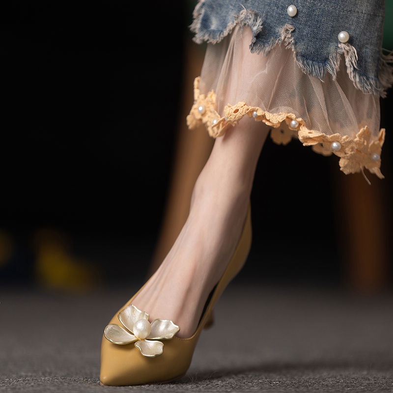 Giày Cao Gót Thiết Kế Thanh Lịch Thời Trang Pháp Cho Nữ