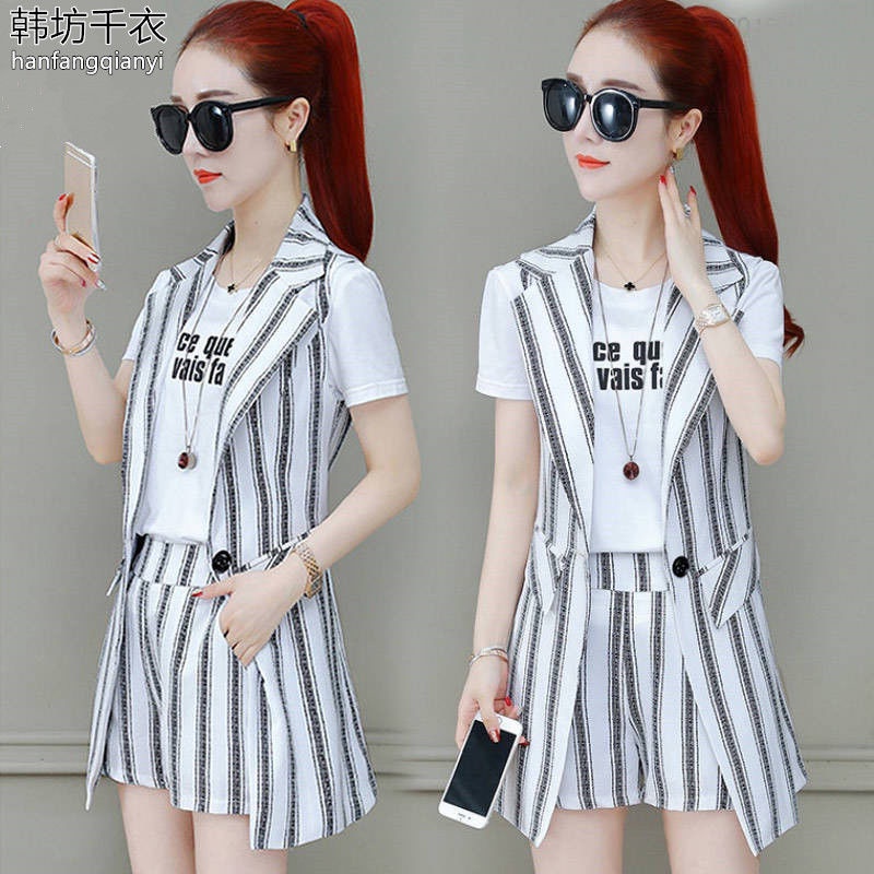 Set trang phục hai món size lớn thon gọn phong cách Hàn Quốc 2022 thời trang mùa hè dành cho nữ (Có bán lẻ)