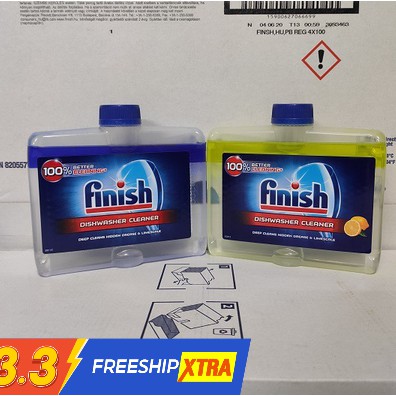 Dung dịch vệ sinh máy rửa bát Finish chai 250ml  ( Đức )