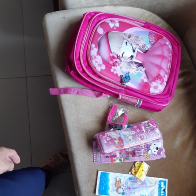 balo 3d cho bé 💝FREESHIP 50K 💝 Cặp sách đi học 3d cho bé tặng kèm đồ dùng học tập cho bé-ảnh thật ở cuối