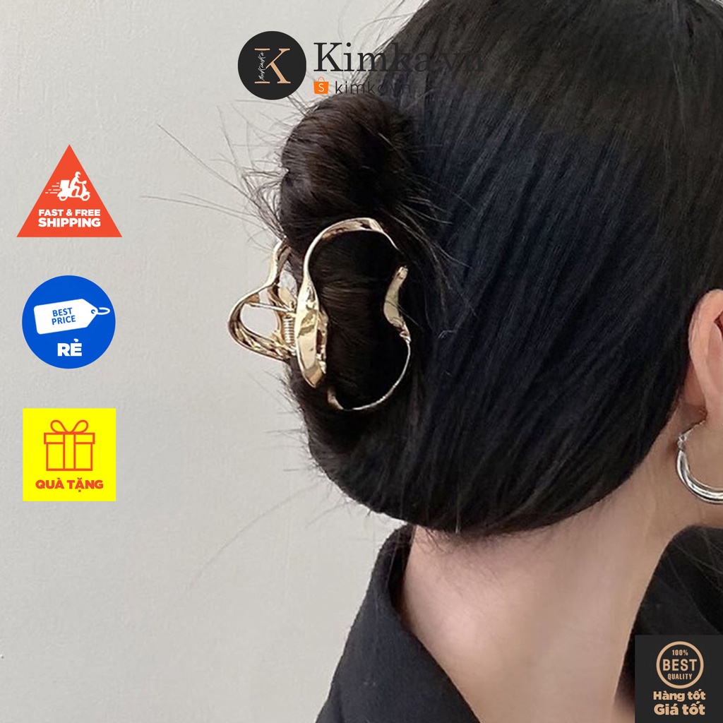 Kẹp Tóc Kim Loại Hinh Học Sáng Tạo Hàn Quốc
